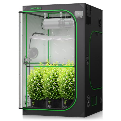 VIVOSUN P448 4x4 PRO Grow Tent with High CFM Kit, 48"x48"x 80" - size: 48"x48"x80"