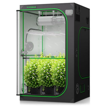 VIVOSUN P448 4x4 PRO Grow Tent with High CFM Kit, 48"x48"x 80" - size: 48"x48"x80"