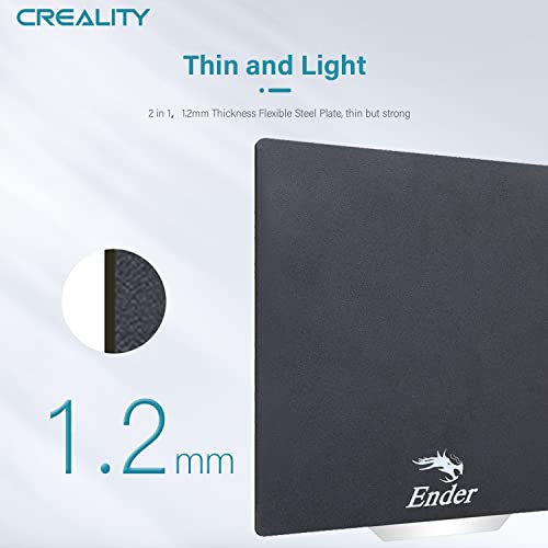 Creality Official Ender 3 Build Plate, 235x235mm Double-Sided Magnetic Bed Plate Smooth+Textured Surface Flexible Removable Printing Platform for Ender 3/3 V2/3 Pro/3 S1/3 S1 Pro/3 V3 SE/K1C/K1 SE - style: Smooth+Textured