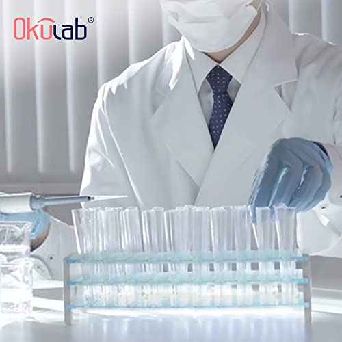 Detachable Plastic Tube Rack Set, 2pcs, Suitable for Tubes of Dia.≤17mm, 50 Holes Test Tube Holder, for Classroom, Lab,TTRP50A2 - size: 2 Pcs of 50 Holes,for Tubes of Dia.≤17mm