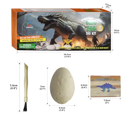 Dino Eggs Dig Kit 12 Dinosaur Eggs Toys for Kids
