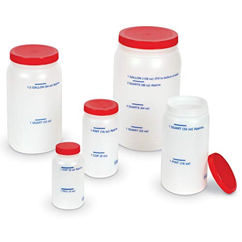 Learning Resources Measuring Jars - 5 Pieces, Grades K+| Ages 5+ Measurement Tools, Math and Science Classroom Supplies, Liquid Measurement and Equivalencies, Multicolor