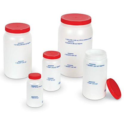 Learning Resources Measuring Jars - 5 Pieces, Grades K+| Ages 5+ Measurement Tools, Math and Science Classroom Supplies, Liquid Measurement and Equivalencies, Multicolor