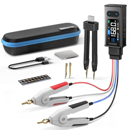 FNIRSI LCR-ST2 100kHz LCR Meter Tweezer SMD & Through-Hole Component Tester - style: LCR-ST2 + Kelvin Clip