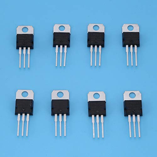 Transistor Assortment Kit, 40pcs 8 Types Complete Set, Electronic Component Kit, with LM317 7805 7812 7905 7915 Voltage Regulators N Channel JFET for Circuit Amplification, for Ele