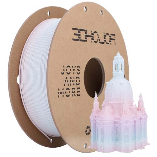 3DHoJor Matte Rainbow 3D Printer PLA Filament 1.75mm +/- 0.03 Multicolor Change Filament 1 KG(2.2lbs) Spool Fit Most FDM Printer-Pink Purple Green - color: Matterainbow: Pink Purple Green