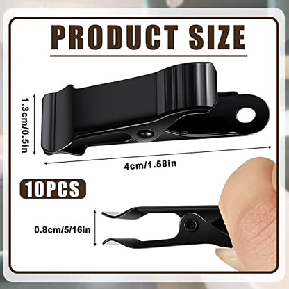 Shimeyao 10 Pcs Metal Mini Clamps Mini Spring Clamp, Black - color: Black