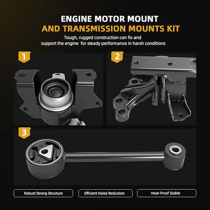 Engine Motor Mount Transmission Bracket Kits for Mitsubishi Mirage - style: for Mirage 1.2L 2014-2022