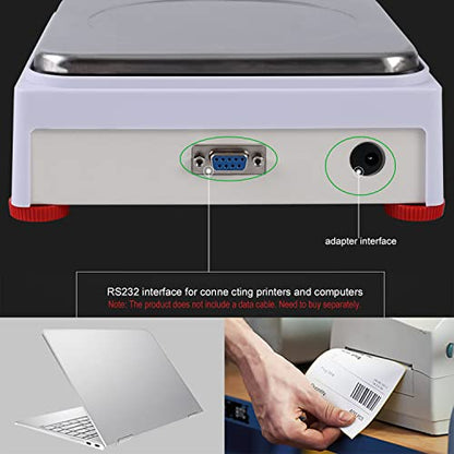 Lab Scale Lab Analytical Balances 3000 x 0.01g | 6.6x0.00002 lb | Electronic Weighing Scale Scientific Scale Centigram Scale Calibrated Scale .01 Gram Digital Scale Jewelry Scale Kitchen Scale - size: 3000 g / 0.01 g