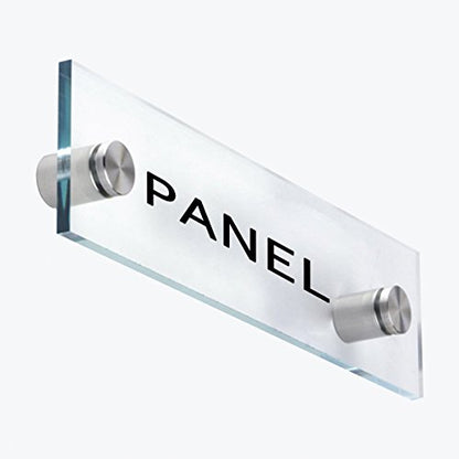Lantee Sign Standoffs - 1/2" x 3/4" Glass Standoff Wall Mounts Screws Hardware Kit, Stainless Steel Standoff Bolts, 12x20mm, 20 Pcs - color: Silver, size: 1/2" x 3/4" / 12 x 20mm