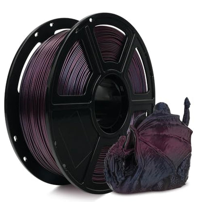 FLASHFORGE Chameleon Gradient Rapid PLA Filament Burnt Titanium & Abyssal Rede, High Speed PLA Filament 1.75mm Max 500mm/s Fast Printing, Displays Shimmering Effects from Various Angles and Light - color: Chameleon Gradient Burnt Titanium & Abyssal Rede