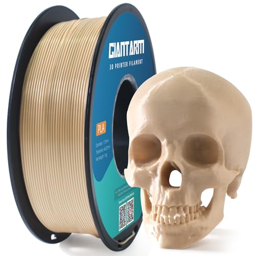 GIANTARM 3D Printer Filament, Bone White Pla Filament, 1Kg(2.2lbs) Spool, 1.75mm Dimension Accuracy +/- 0.03mm, 3D Printing Filament - color: Bone, size: 1kg