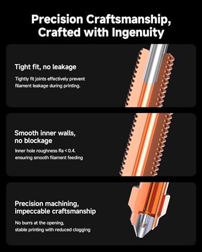 Creality Official K1C/K1 SE/K2 SE Nozzle, Unicorn Quick-Swap 0.4mm, 0.6mm, 0.8mm 4PCS Nozzle Kit, Copper Alloy and Hardened Steel 3D Printer Nozzle for K1C, K1SE, K2 SE, Ender 3 V3 SE, Ender 3 V3 Plus - style: 4PCS 0.4/0.6/0.8mm