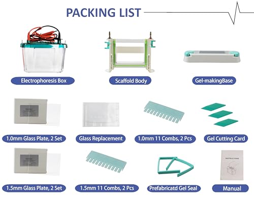 Parco Scientific PA-EL-V1 Vertical Electrophoresis System, Gel Protein Electrophoresis Machine, Vertical Gel Laboratory