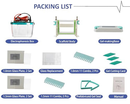 Parco Scientific PA-EL-V1 Vertical Electrophoresis System, Gel Protein Electrophoresis Machine, Vertical Gel Laboratory