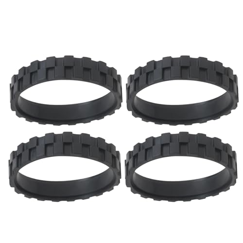 Premium 4-Piece Anti-Slip Rubber Tire Set with Enhanced Grip for i-Robot Roomba 700 and for 800 Series