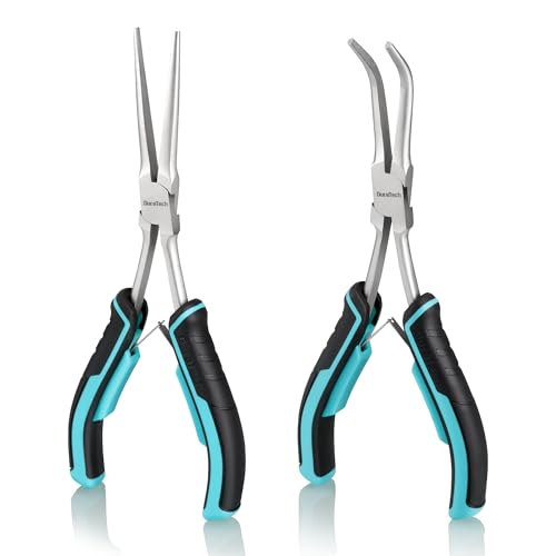DURATECH 2PCS 7" Long Reach Needle Nose Pliers Set - style: 2PCS