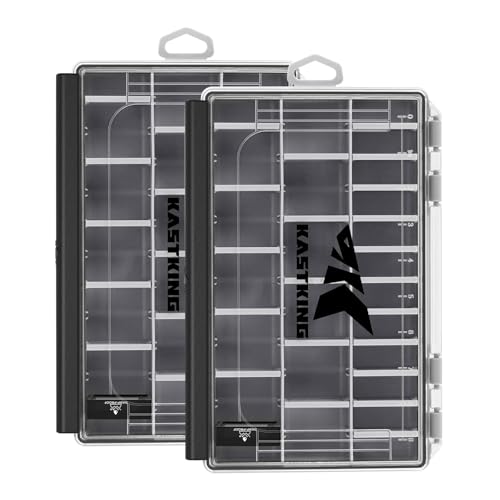 KastKing HyperSeal Waterproof Tackle Box, 3600 2 Packs, Black - color: Black, size: 3600(2 Pack)