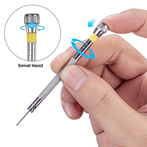 Premium 6PCS Micro Precision Screwdriver Set, 0.8-1.6mm, Extra Replacement Blades for Watch, Eyeglasses, Jewelry, Electronics Repair