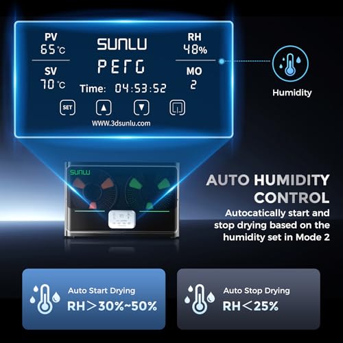 SUNLU S4 3D Printer Filament Dryer Boxer, Black