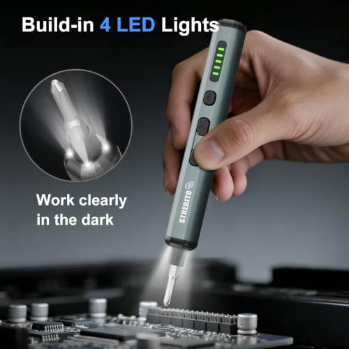 STREBITO Electric Screwdriver, 67 in 1 Mini Electric Screwdriver - color: Standard Black