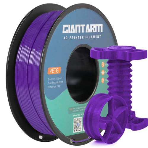 GIANTARM PETG Filament 1.75mm for 3D Printer, 1KG, Purple - color: Purple