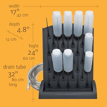 Bottle Drying Rack - Commercial 32-Peg Organizer - size: 32 Pegs