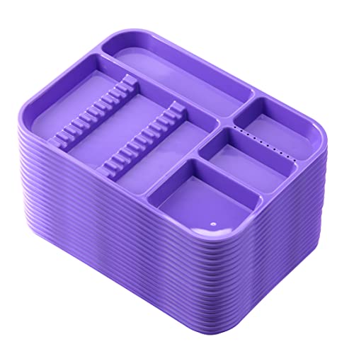 JMU 20 Pcs Purple Dental Instrument Trays Size B 13.25" x 9.75" - color: Purple, size: 20