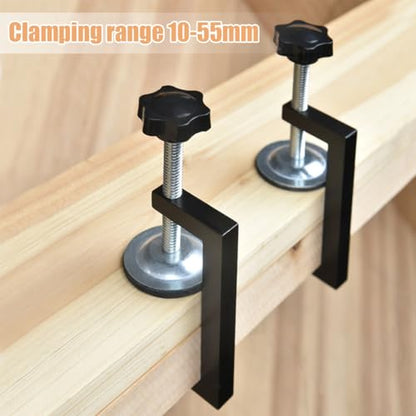 C Clamp Heavy Duty 2 Inch Small C-Clamp Set Aluminum Alloy G Clamp Cabinet Clamps for Woodworking,Assembly,Gluing and Welding(4Pcs)