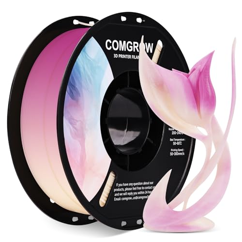 Comgrow 3D Printer Photosensitive Filament Single Color Light Change PLA - color: Light Change Purple