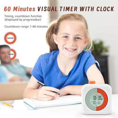EooCoo Visual Timer for Kids, ADHD, Toddler Essentials, Boo Basket Stuffers - style: Trinity Core