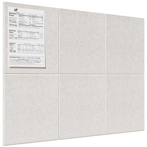 MaxGear Felt Bulletin Board 36" x 24", Light Tan Felt Wall Tiles Push Pins - color: Light Tan, size: 36" x 24"