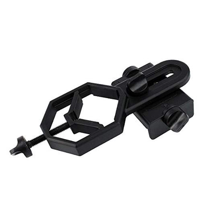 AccessoryBasics Binocular Spotting Scope Telescope Microscope Periscope Adapter Aluminum Mount for Smartphone iPhone 16 17 Air Pro Max Galaxy S26 S25 Pixel Plus Video Recording [Includes Remote]