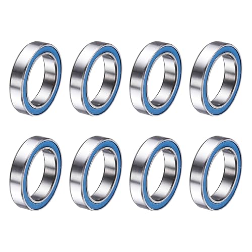 uxcell 8 Pcs MR1319-2RS Deep Groove Micro Bearing, 13x19x4mm Chrome Steel - size: MR1319-2RS