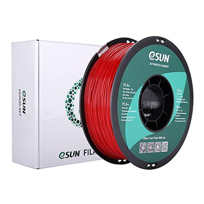 eSUN PLA PRO (PLA+) 3D Printer Filament, Dimensional Accuracy +/- 0.03 mm, 1kg, Plastic Spool, 1.75mm, Fire Engine Red, (Pantone 199C) - color: Fire Engine Red
