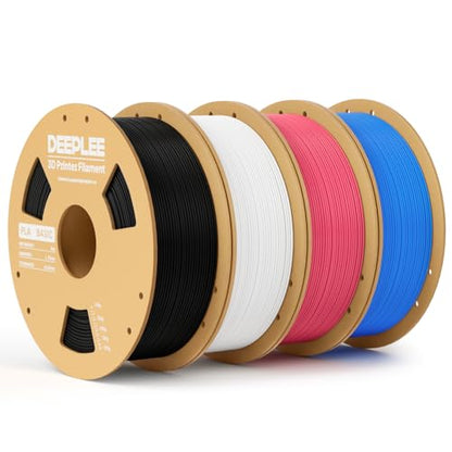 PLA Basic 3D Printer Filament 4KG Black/White/Hot Pink/Sky Blue - color: Black & White & Hot Pink & Sky Blue