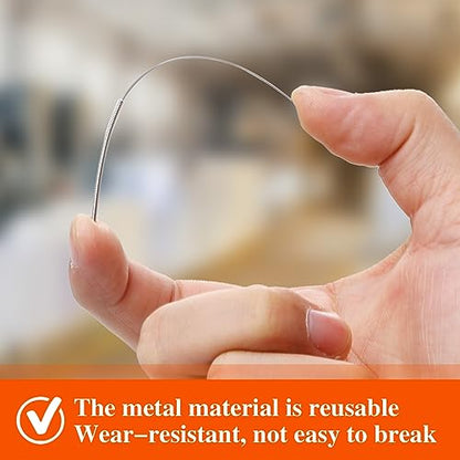 60 Pieces 3D Printer Nozzle Cleaning Kit,Stainless Steel Nozzle Cleaning Needles 3D Printer Tool Kit 3D Printer Nozzle Cleaner 3D Printer Accessories (Diameter 0.15/0.2/0.25/0.3/0.35/0.4mm)