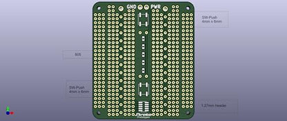 Prototyping Board, PCB Prototype Double Sided Breadboard, 2.54mm Pitch Soldering Breadboard with Multiple SMD Landing Patterns | 4 Units
