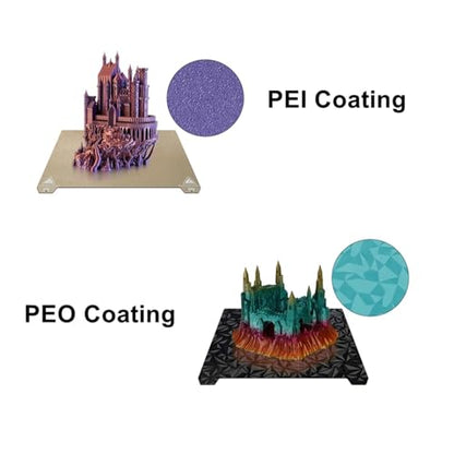Double-Sided PEI/PEO 3D Printer Build Plate 235x235mm - Textured PEI & Smooth Diamond Surface PEO, Compatible with Creality K1/Ender 3 V3 SE/V3 KE/S1 Pro/V2 Neo, Sovol SV05/SV06 - color: Black