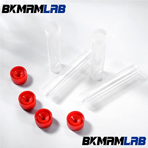 20ml Plastic Small Vials with Screw Caps Sample Tubes,PP Material, Free from DNase, RNase, Human DNA(30pcs) - style: 20ml 30pcs