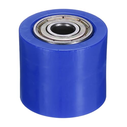 PATIKIL 8mm Roller Pulley Tensioner, Chain Roller Pulley Tensioner Mini Bike Parts Nylon Cylinder Type Guide Wheel Chain Guide Slider for Mini Motorcycle Dirt Bike, Blue - color: Blue