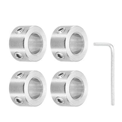 MECCANIXITY 4Pcs Shaft Collars 12mm Bore 2 Screw 22mm OD 12mm Thick - size: 12mm ID 22mm OD 12mm H with 2 Screw