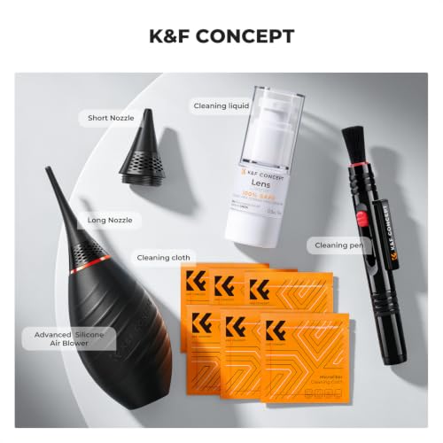 K&F CONCEPT 10-in-1 Photo Camera Cleaning Kit for Lensc,Camera, Cell Phones