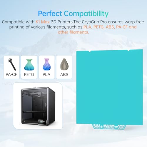 BIQU Cryogrip Pro Glacier for K1 Max 3D Printer 310x315MM - color: Glacier, size: K1 Max