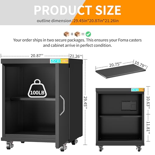 Mobile 3D Printer Stand with Filament Storage & Dehumidifier - color: 3D-LZB
