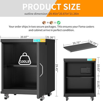 Mobile 3D Printer Stand with Filament Storage & Dehumidifier - color: 3D-LZB