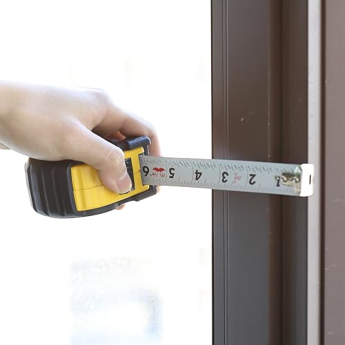 Mr. Pen- Retractable Tape Measure 25 ft, 2 Pack, Yellow, Easy Read - color: Yellow, size: 2 pcs