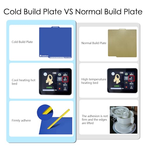 Cool Plate for Lab X2D/P2S/P1S/P1P/A1/X1C Low Temperature Cold Build Plate - size: Lab X1C/P1P/P1S/A1, style: Smooth
