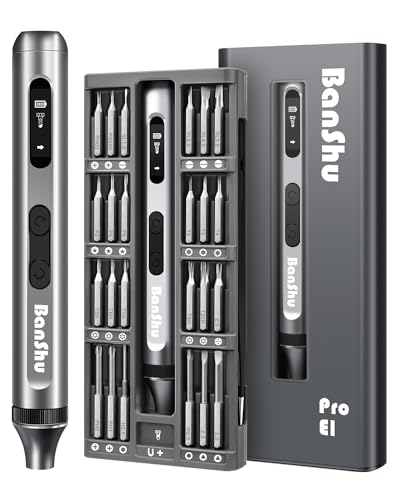 Banshu Mini Electric Screwdriver, 52-in-1 Precision Screwdriver Set - size: 52-in-1