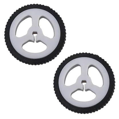 4 Pack Micro N20 Gear Motor Wheels with Rubber Tire D-Hole 3mm Shaft Wheel for Mini Micro N20 Gear Motor Speed Reduction Gearbox Motor DIY Robot RC Car Truck Small Construction Vehicle